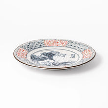 Blue Hokusai Wave Dinner Plate