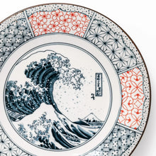 Blue Hokusai Wave Dinner Plate
