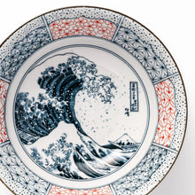 Blue Hokusai Wave Ramen Bowl