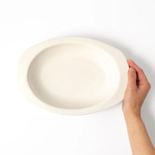 Easy Scoop Oval Ceramic Curry Plate