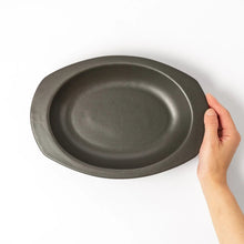 Easy Scoop Oval Ceramic Curry Plate