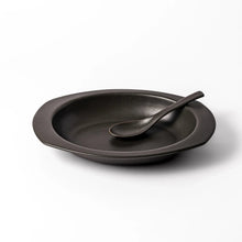 Easy Scoop Oval Ceramic Curry Plate