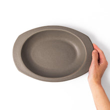 Easy Scoop Oval Ceramic Curry Plate