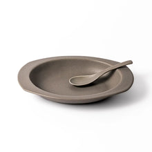 Easy Scoop Oval Ceramic Curry Plate