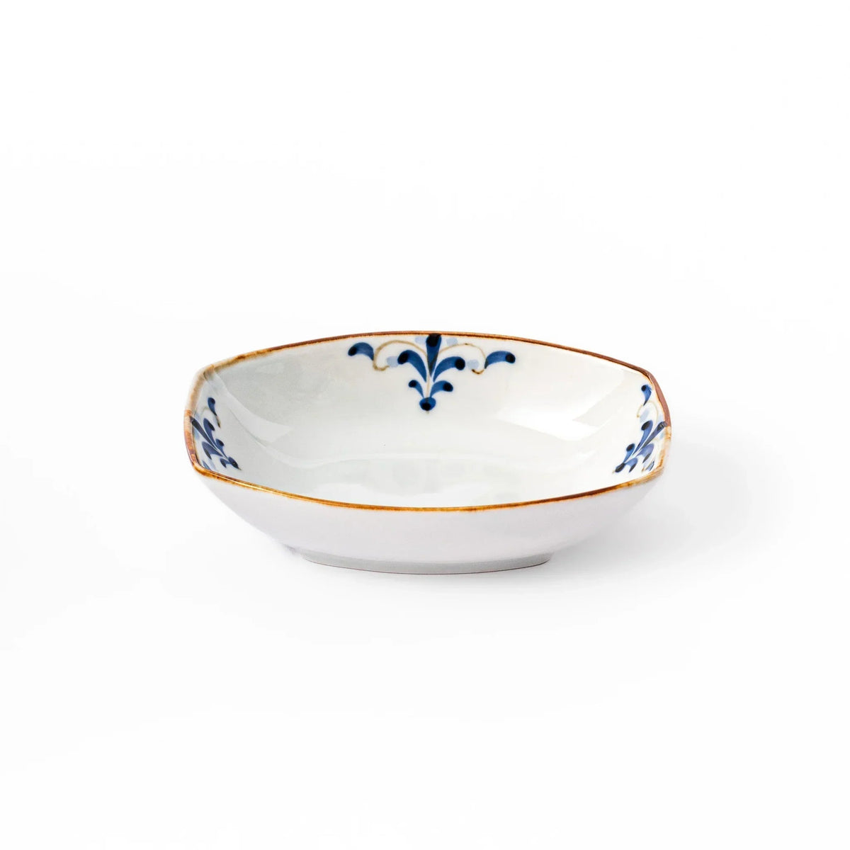Floral Leaves Boat Dessert Bowl