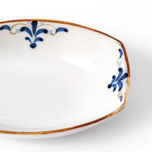 Floral Leaves Boat Dessert Bowl