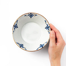 Floral Leaves Ridged Cereal Bowl