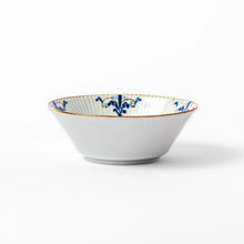 Floral Leaves Ridged Cereal Bowl