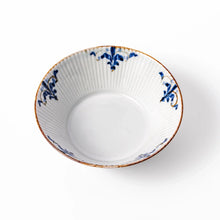 Floral Leaves Ridged Cereal Bowl