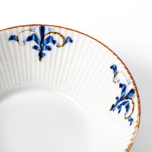 Floral Leaves Ridged Cereal Bowl
