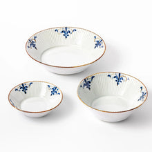 Floral Leaves Ridged Cereal Bowl