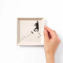Hanging Cat Dessert Plate