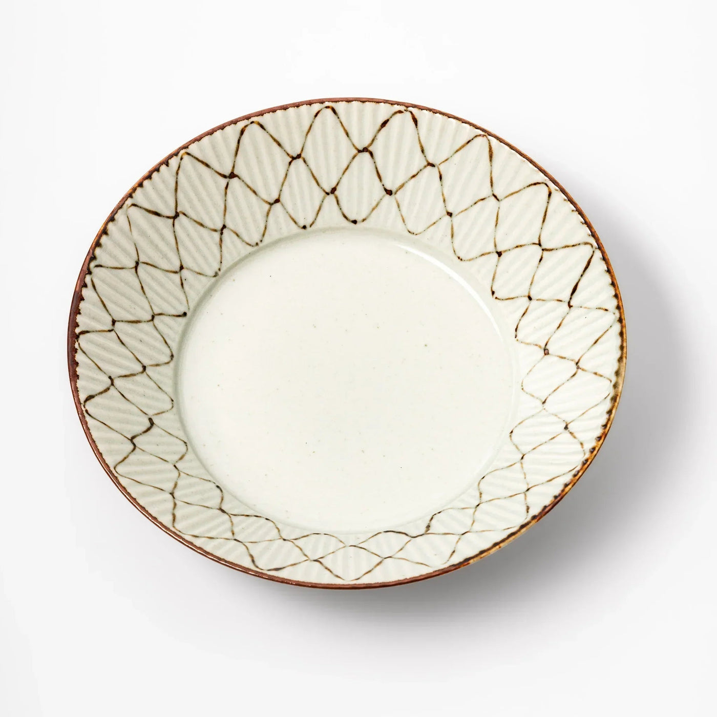 Rustic Diamond Weave Pasta Bowl