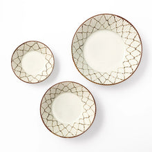 Rustic Diamond Weave Pasta Bowl