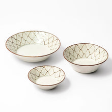 Rustic Diamond Weave Pasta Bowl