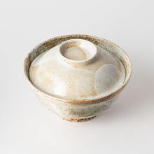 Rustic Earth-Tone Donburi Bowl with Lid