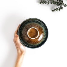 Sandy Indigo Donburi Bowl with Lid