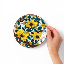 Yellow Peony Bloom Dessert Plate