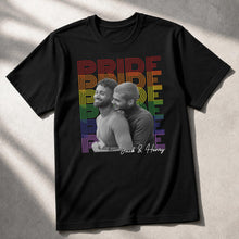 Pride Rainbow Text Custom Photo LGBT Couple - Personalized Custom Unisex T-shirt, Hoodie - LPRIDE009_BBAS