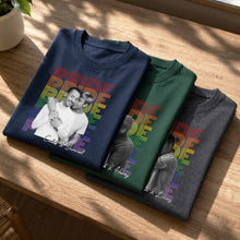 Pride Rainbow Text Custom Photo LGBT Couple - Personalized Custom Unisex T-shirt, Hoodie - LPRIDE009_BBAS