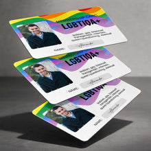 Membership Card LGBTIQA Plus Rainbow Flag Personalized Photo - Personalized Aluminum Wallet Card - LPRIDE010_ALCA