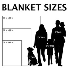 I Am Strong, Brave And Unique, Cartoon Character Blanket - Personalized Custom Blanket - KID243_BLK