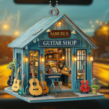 My Guitar Shop Musical Instruments Design - Personalized Custom Wood Ornament, Car Hanging Ornament - MUSIC007_WCA
