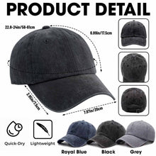 Drummer Personalized Custom Drum Set And Cymbals - Personalized Custom Washed Denim Cap - MUSIC069_WDCAP