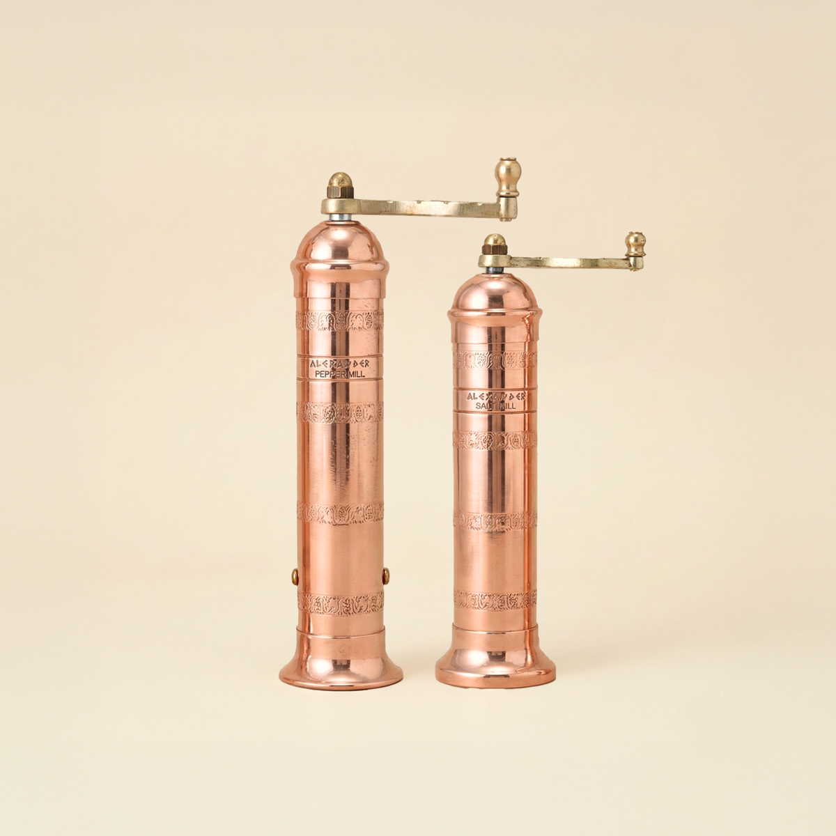 Brass & Copper Salt & Pepper Mills