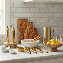 Brass Mills & Riser Set