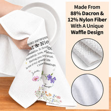 The Bond Between An Aunt And Niece Unbreakable Floral Birth Month Flowers - Personalized Kitchen Towel - NCE022_TOWL