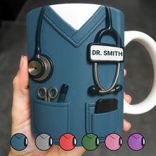 Celebrate Your Favorite Doctor, Stethoscope And Medical Uniform - Personalized Custom Coffee Mug - NUR022_MG