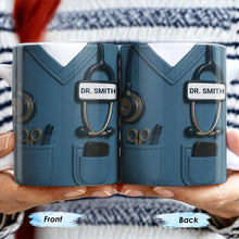 Celebrate Your Favorite Doctor, Stethoscope And Medical Uniform - Personalized Custom Coffee Mug - NUR022_MG