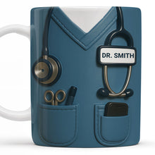 Celebrate Your Favorite Doctor, Stethoscope And Medical Uniform - Personalized Custom Coffee Mug - NUR022_MG