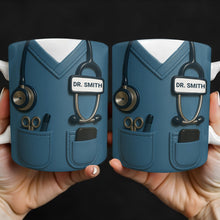 Celebrate Your Favorite Doctor, Stethoscope And Medical Uniform - Personalized Custom Coffee Mug - NUR022_MG
