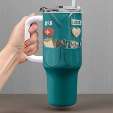 Celebrate Your Favorite Nurse With Nursing Tools - Personalized 40oz Tumbler With Straw - NUR035_TBS