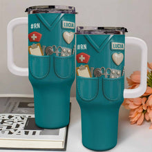 Celebrate Your Favorite Nurse With Nursing Tools - Personalized 40oz Tumbler With Straw - NUR035_TBS