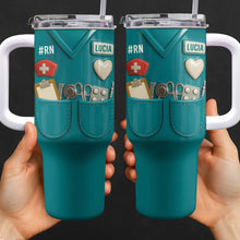 Celebrate Your Favorite Nurse With Nursing Tools - Personalized 40oz Tumbler With Straw - NUR035_TBS