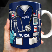 Celebrate Our Everyday Heroes, Nurse-Themed Design - Personalized Custom Coffee Mug - NUR056_MG