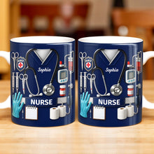 Celebrate Our Everyday Heroes, Nurse-Themed Design - Personalized Custom Coffee Mug - NUR056_MG