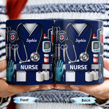 Celebrate Our Everyday Heroes, Nurse-Themed Design - Personalized Custom Coffee Mug - NUR056_MG