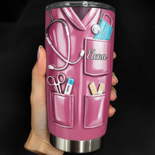 Nutrition Facts For Miracle Worker, Ideal Gift For Nurses - Personalized Custom Stainless Steel Tumbler 20oz 30oz - NUR059_TB