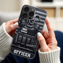 For Officers, Tactical Gear Design - Personalized Clear Phone Case - OFC040_PHC