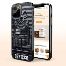 For Officers, Tactical Gear Design - Personalized Clear Phone Case - OFC040_PHC
