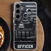 For Officers, Tactical Gear Design - Personalized Clear Phone Case - OFC040_PHC