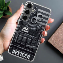 For Officers, Tactical Gear Design - Personalized Clear Phone Case - OFC040_PHC
