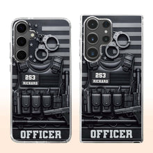 For Officers, Tactical Gear Design - Personalized Clear Phone Case - OFC040_PHC