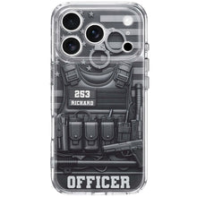 For Officers, Tactical Gear Design - Personalized Clear Phone Case - OFC040_PHC