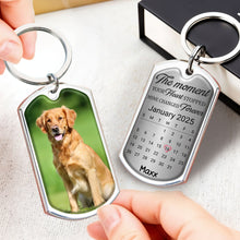 The Moment Your Heart Stopped Mine Changed Forever, Dog - Personalized Custom Keychain - PME024_KCH