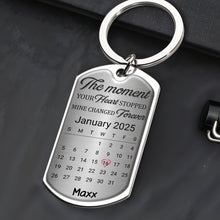 The Moment Your Heart Stopped Mine Changed Forever, Dog - Personalized Custom Keychain - PME024_KCH